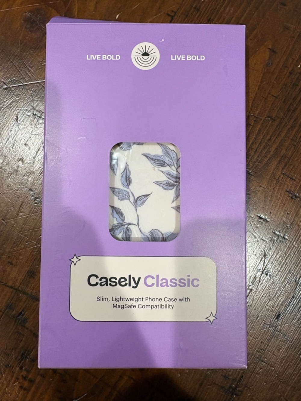 Casely MagSafe Blue Floral IPhone 16